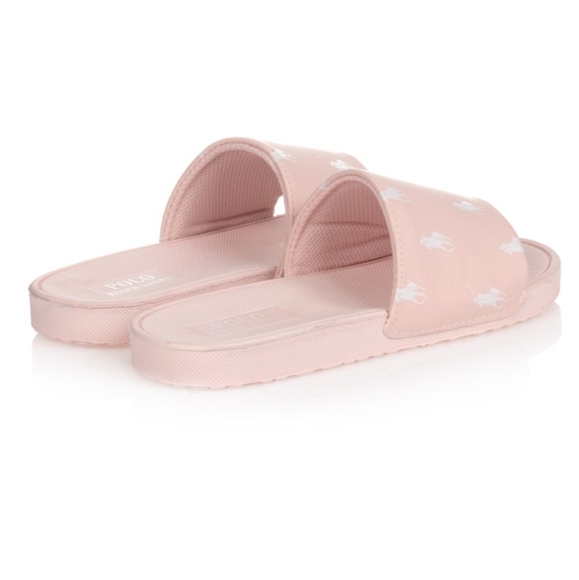 NWT Girl's Ralph Lauren Polo Ganslet Sliders - Picture 4 of 11